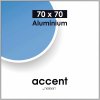 Accent Aluminium Fotolijst, 70x70 cm, Zilver mat