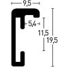 Nielsen Aluminium Fotolijst Classic-B1, 30x40 cm, mat zwart