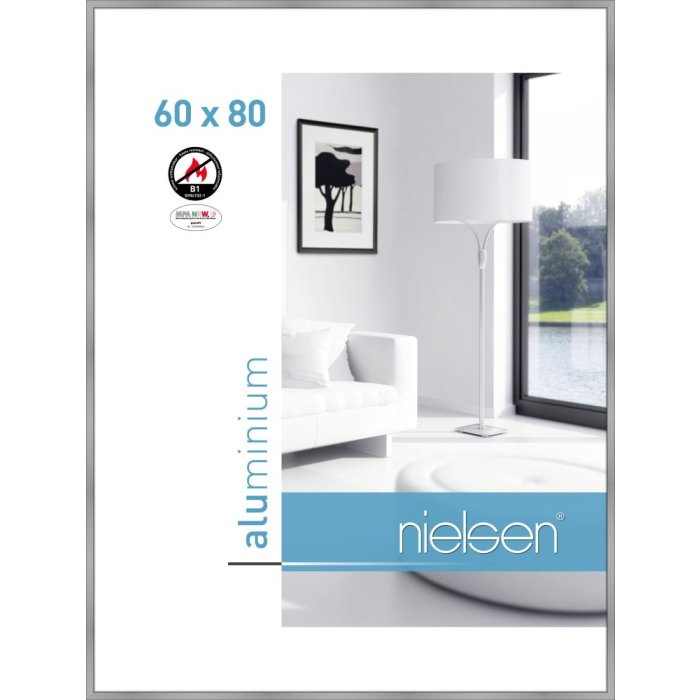 Nielsen Aluminium fotolijst Classic-B1, 60x80 cm, zilver mat