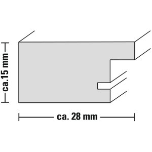 Kunststof lijst Chalet, Bruin, 15 x 20 cm