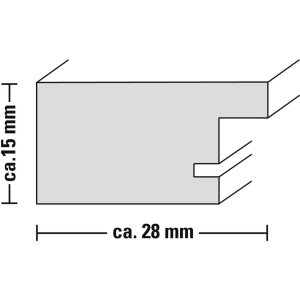 Kunststof lijst Chalet, Bruin, 15 x 20 cm