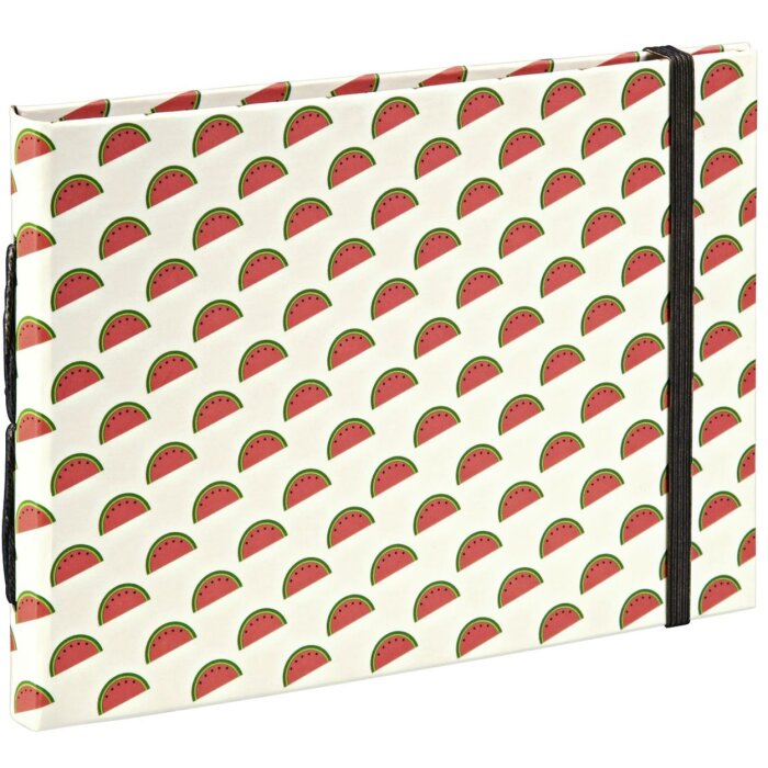 Boek album Meloenen, 18x13 cm, 20 bruine paginas