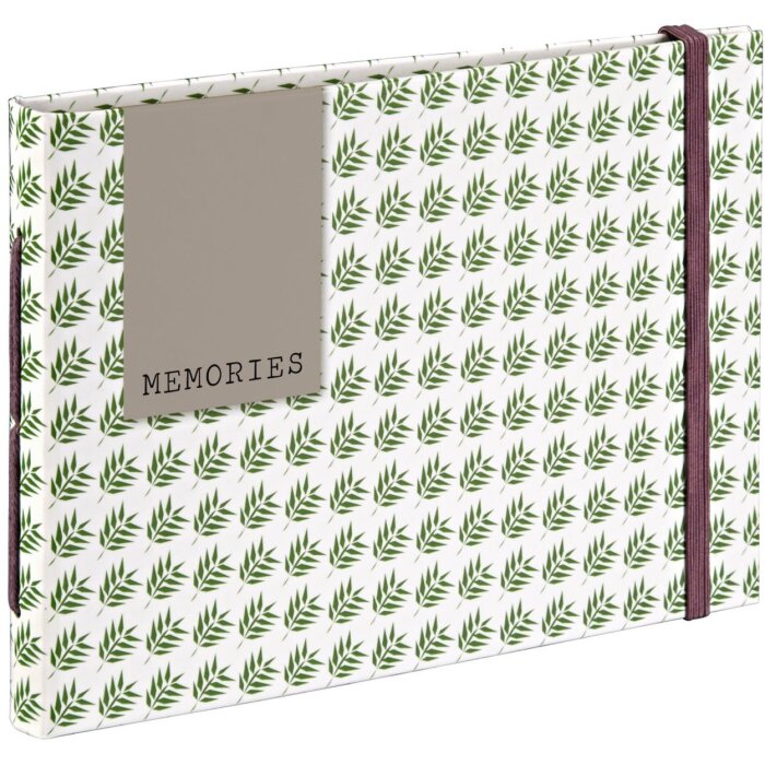 Boek album Fern, 18x13 cm, 20 bruine paginas