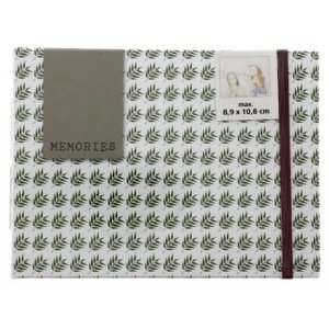Boek album Fern, 18x13 cm, 20 bruine paginas
