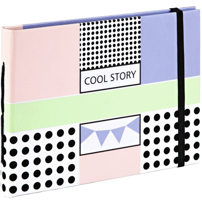 Boek album Cool Story, 18x13 cm, 20 bruine paginas