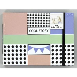 Boek album Cool Story, 18x13 cm, 20 bruine paginas