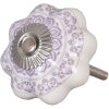 Meubelknop bloemvorm 4,5 cm - verschillende uitvoeringen