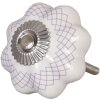 Meubelknop bloemvorm 4,5 cm - verschillende uitvoeringen