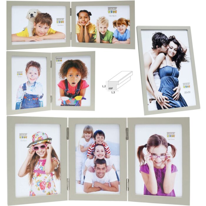 Fotolijst Grijs Hout s68fv