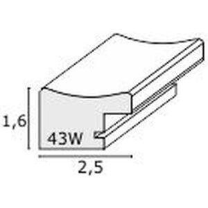 Fotolijst zwart plastic s43wk