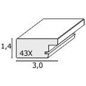Fotolijst wit hout s43xf