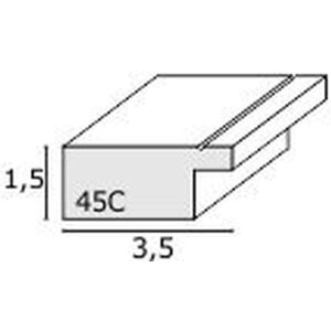 Fotolijst zwart plastic s45cf