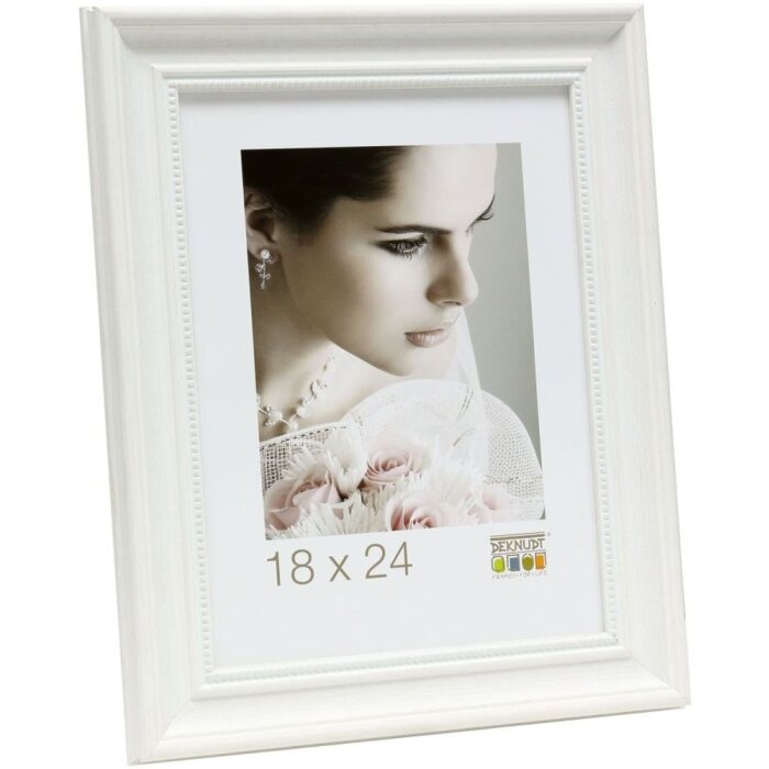 Deknudt Fotolijst s45hf1 wit Barok Lijst