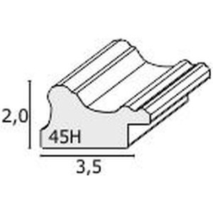 Deknudt Fotolijst s45hf1 wit Barok Lijst