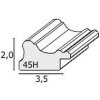 Deknudt Fotolijst s45hf1 wit Barok Lijst