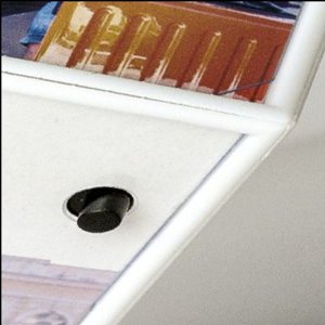 Roterende fotokubus 15x15 cm wit