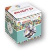 Roterende fotokubus 15x15 cm wit