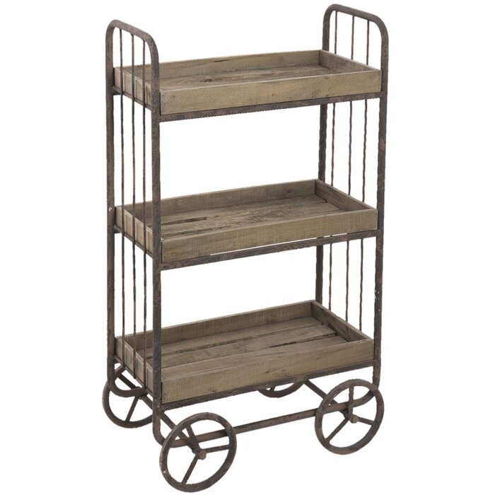 Legplank Clayre en Eef 50284 - 51x26x94 cm bruin
