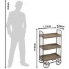 Legplank Clayre en Eef 50284 - 51x26x94 cm bruin
