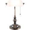 Bureaulamp Wit Clayre en Eef 5ll-5100w - 27x23x42 cm e27 - Max. 1x 60Watt wit