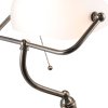 Bureaulamp Wit Clayre en Eef 5ll-5100w - 27x23x42 cm e27 - Max. 1x 60Watt wit