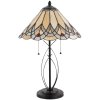 Tafellamp Tiffany Clayre en Eef 5ll-5186 - ø 40x60 cm - e27 - Max. 2x60 Watt multi