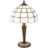 Tafellamp Tiffany Clayre en Eef 5ll-5936 - ø 25x43 cm - E27-max 1x40W wit