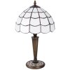 Tafellamp Tiffany Clayre en Eef 5ll-5936 - ø 25x43 cm - E27-max 1x40W wit