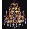 Kroonluchter Clayre en Eef 5ll-cr12 - 90-150 x ø 75 cm 8x E14-40w multi