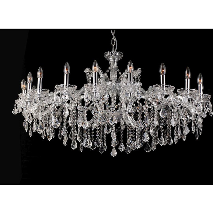 Kroonluchter Clayre en Eef 5ll-cr63 - 18-lichts 64xØ 120 cm 18x E14-40w transparant