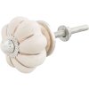 Deurknop Clayre en Eef 63934 - ø 4x3,5 cm creme