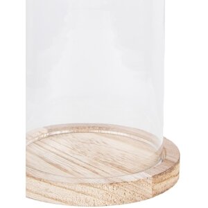 Glazen stolp Clayre en Eef 6gl2168 - ø 12x17 cm transparant