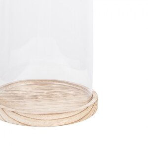 Glazen stolp Clayre en Eef 6gl2170 - ø 18x28 cm...