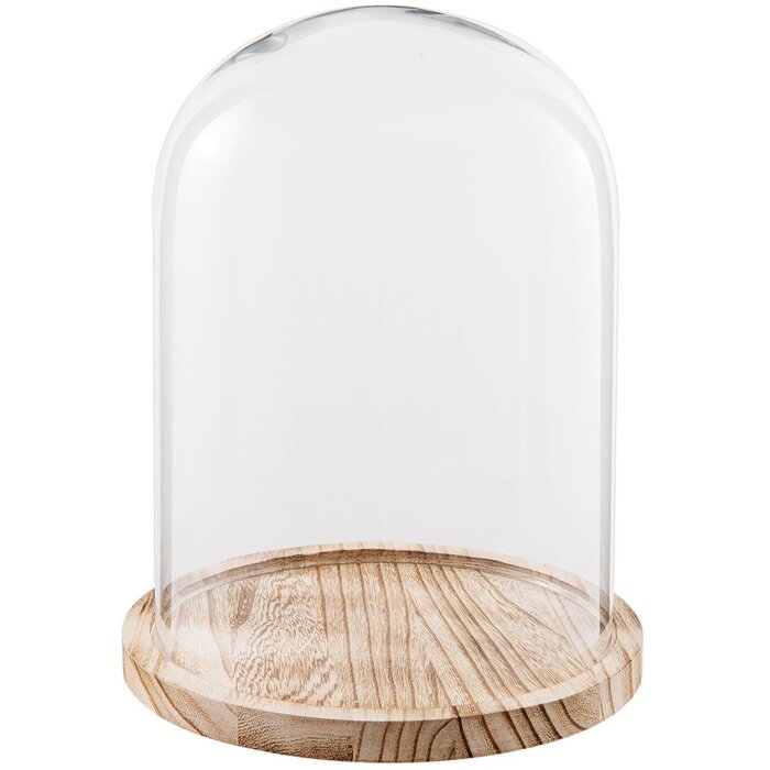 Glazen stolp Clayre en Eef 6gl2171 - ø 23x29 cm transparant