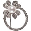 Broche Fleurette Clayre en Eef jzpi0004 - antiek zilver