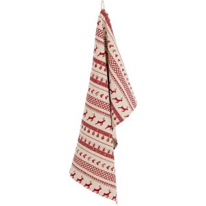 Keukenhanddoek Clayre en Eef noc42c-1 - 50x85 cm rood