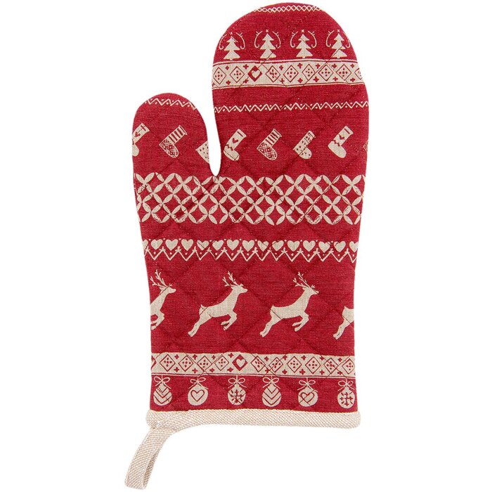 Ovenwant Clayre en Eef noc44-2 - 16x30 cm rood