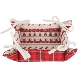 Broodmand Clayre en Eef noc47 - 35x35x8 cm rood