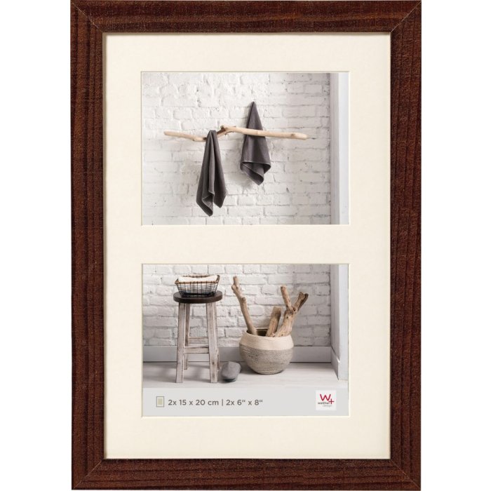 Walther Galerijlijst huis noten 2x 15x20 cm