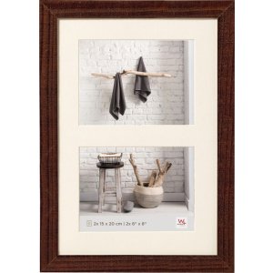 Walther Galerijlijst huis noten 2x 15x20 cm