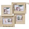 Natuurlijke galerijlijst voor 4 fotos 10x10 cm en 10x15 cm