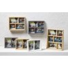 Galeriekader Rustiek 3 fotos 10x15 cm en 10x10 cm - naturel