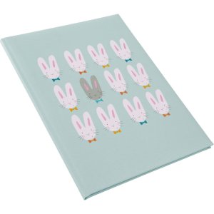 Baby dagboek Schattige konijntjes blauw