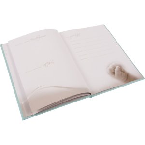 Baby dagboek Schattige konijntjes blauw
