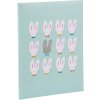 Baby dagboek Schattige konijntjes blauw