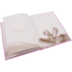 Baby dagboek Schattige konijntjes roze