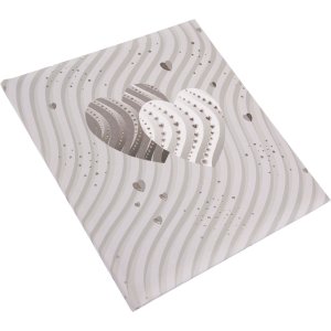 Goldbuch Bruidsagenda Zilveren Harten 23x25 cm 44 geïllustreerde paginas