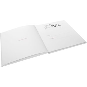 Goldbuch Bruidsagenda Zilveren Harten 23x25 cm 44 geïllustreerde paginas