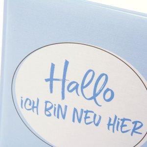 Babydagboek Ik ben nieuw hier Blauw