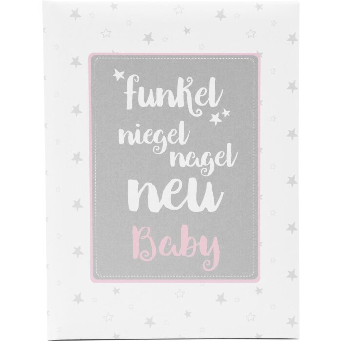 Baby dagboek sparkle niegel nagel nieuw roze